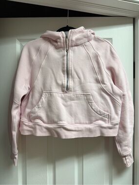Lululemon Light Pink Cropped Scuba Jacket (size xs/s)